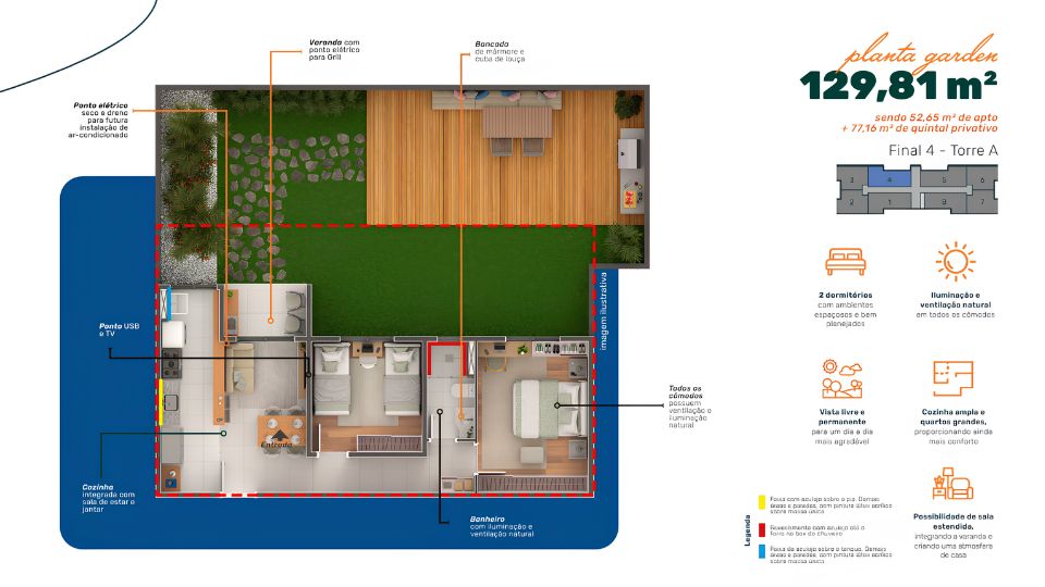 Planta Garden 129m²